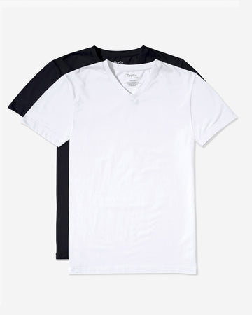 Black + White V-Neck Bundle