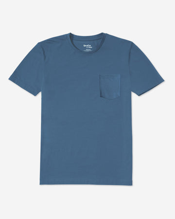 Camiseta Sweat Defender Pocket - Azul marino lavado