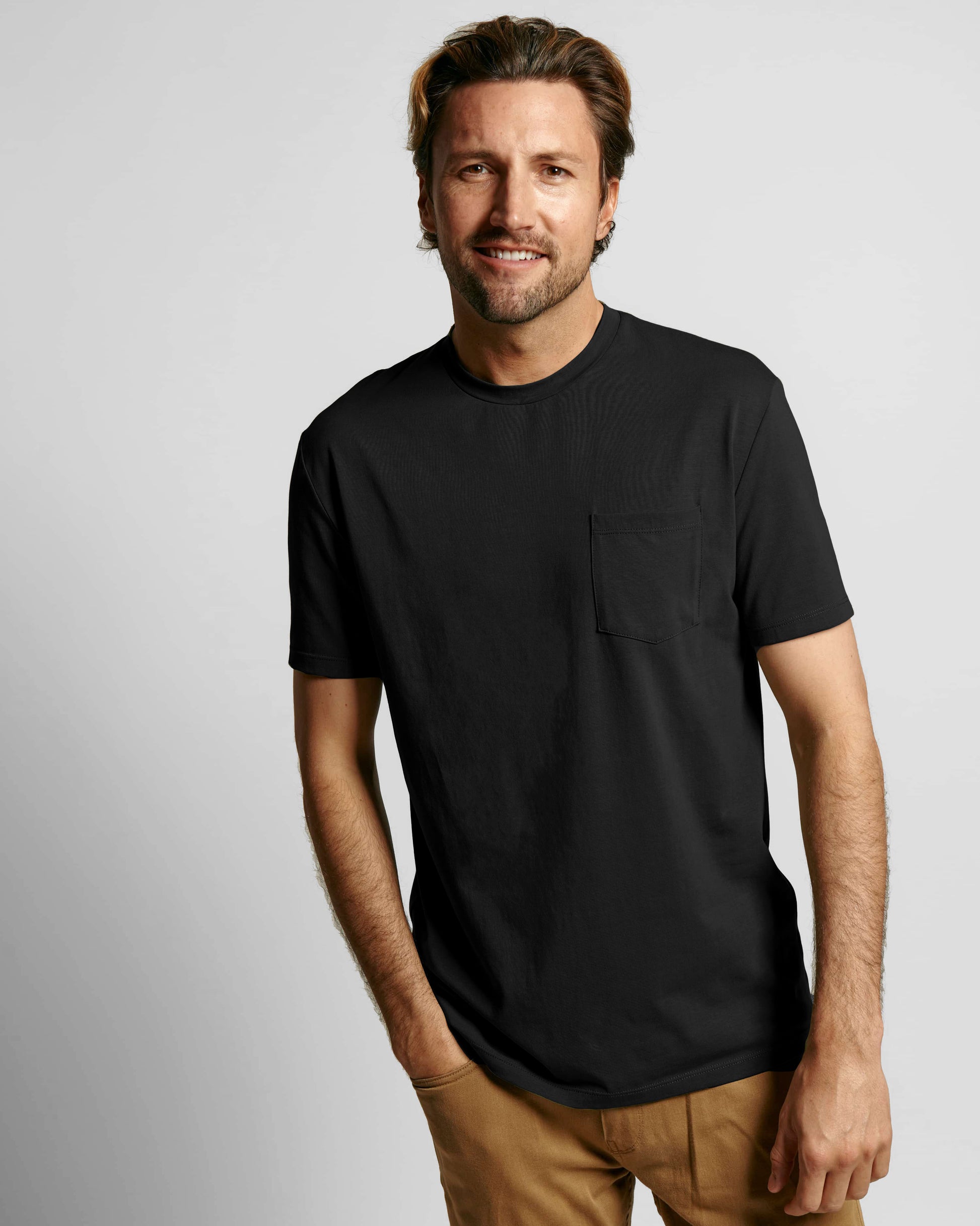Neat Sweat Proof Pocket Tee Black Front