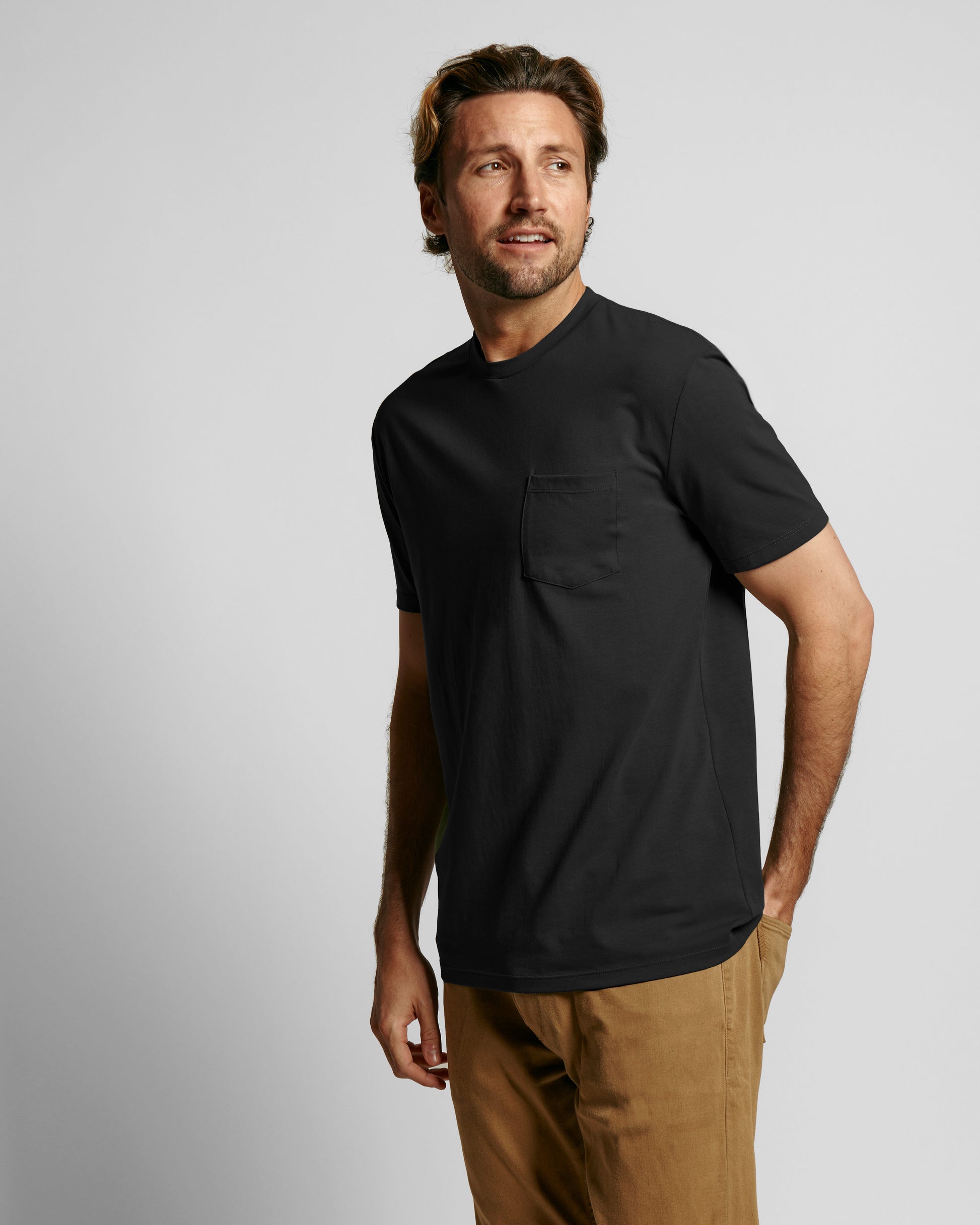 NeatSweat Proof Pocket Tee Black Front
