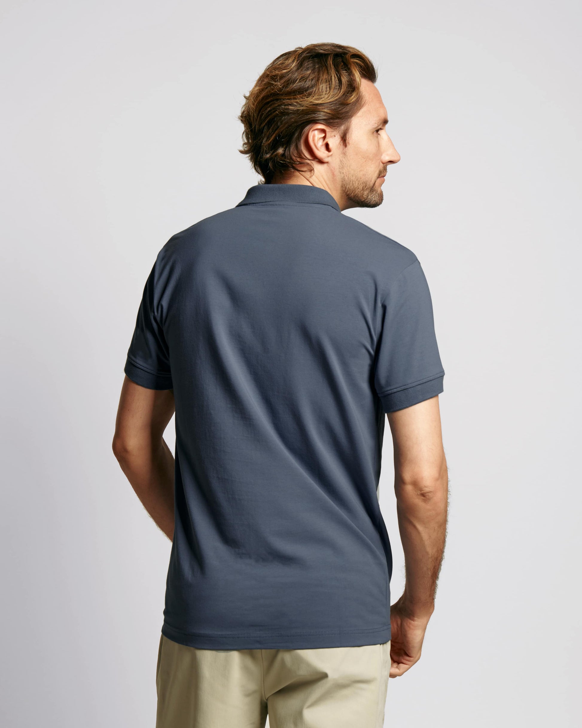 Neat Sweat Proof Short Sleeve Polo PDP Blue
