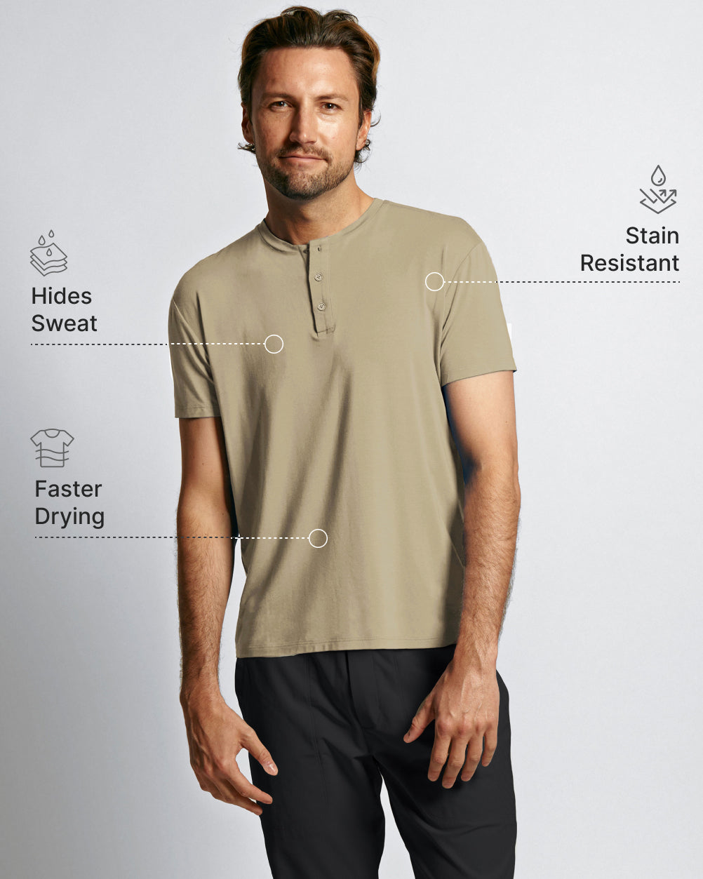 Sweat Defender Henley