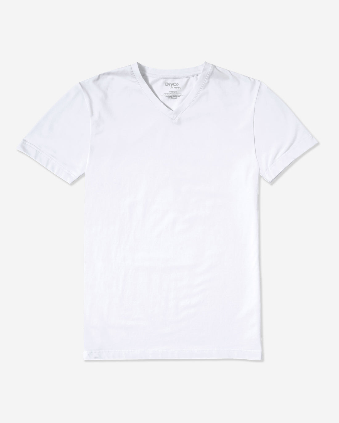 White V Neck With Background