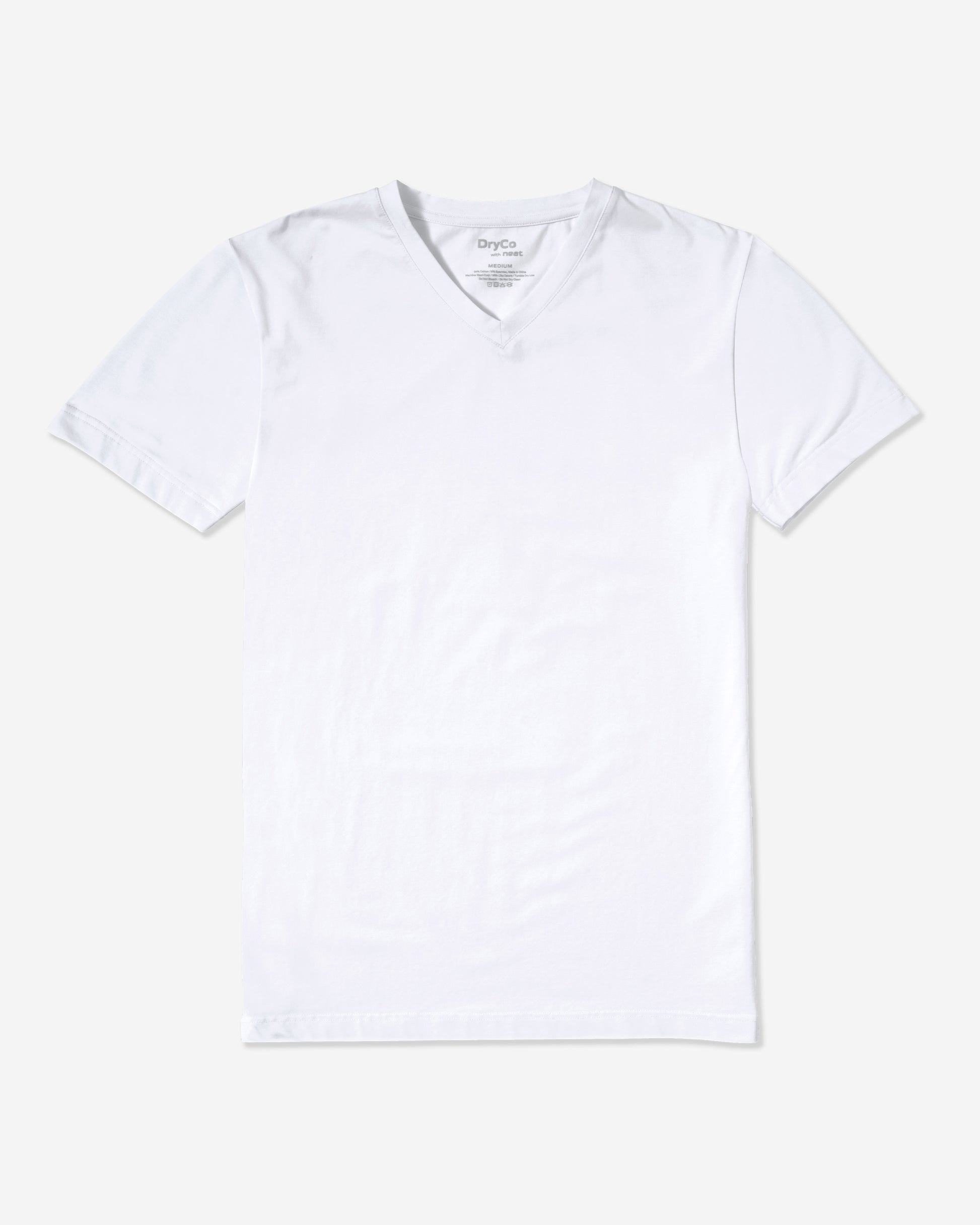 White V Neck With Background