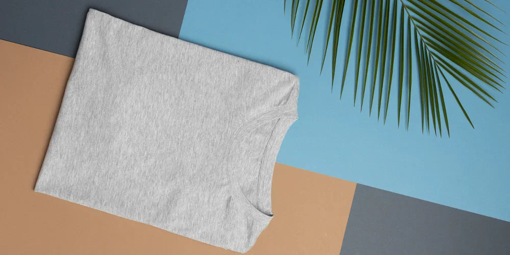 Undershirt mockup concept with plain clothing