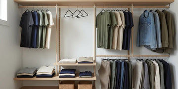 Minimalist men’s capsule wardrobe with breathable clothing.