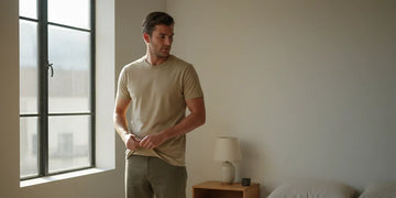 Man starting the day in a comfortable outfit designed to last all day.
