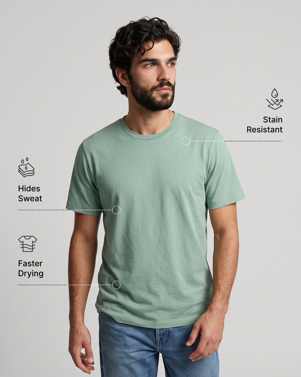 Sweat Defender Crew - Matcha