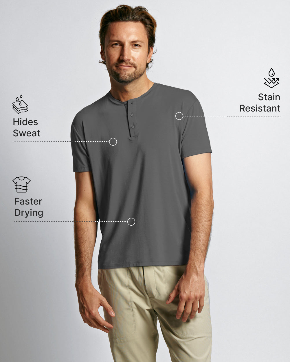 Sweat Defender Henley