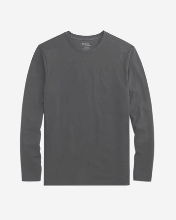 Defender Long Sleeve Crew Stone Grey