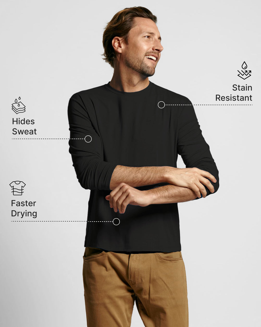 Sweat Defender Long Sleeve Crew