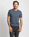 Model wearing Neat Sweat Proof Crew Neck PDP Grey