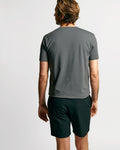Model wearing Neat Sweat Proof Crew Neck PDP Grey
