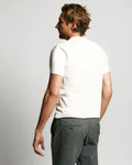 Model wearing Neat SweatProof Crew Neck Undershirt White Back view