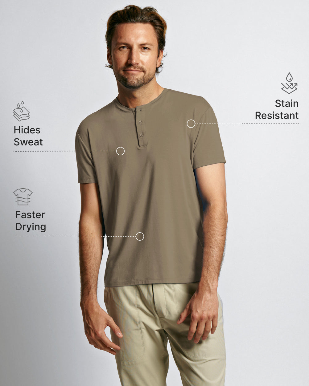 Sweat Defender Henley