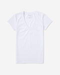 Womens White V Neck Undershirt