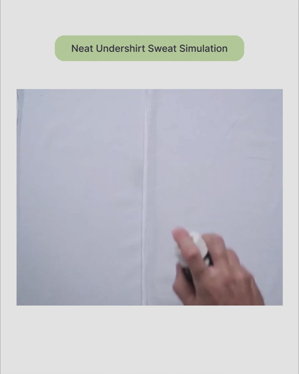 Neat Undershirt Sweat Simulation video