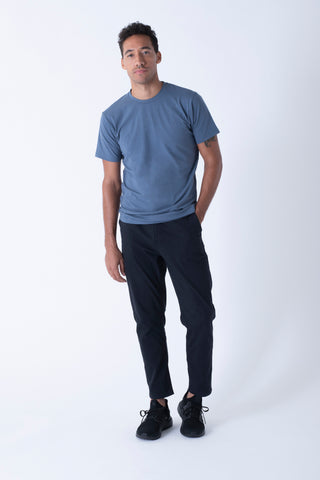 model with sweat proof t-shirt