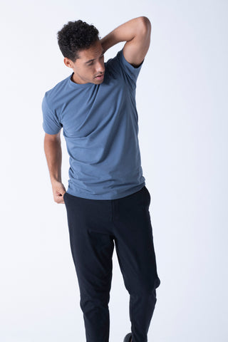 model with anti-sweat t-shirt